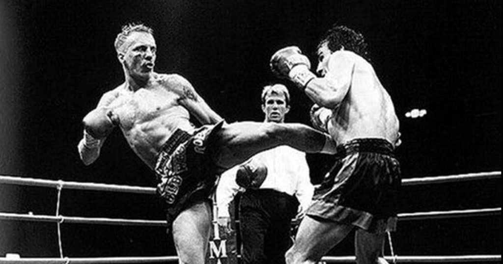 Dekkers fighting an opponent in the ring