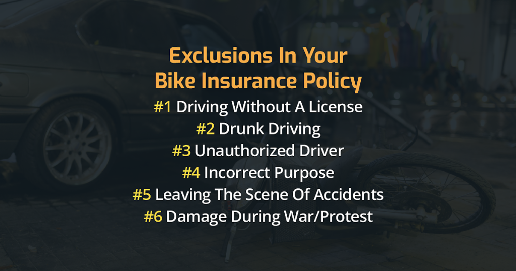 List of Exclusions That Could Get Your Bike Insurance Claims Rejected